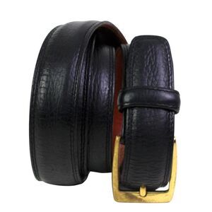 Cole Haan BLACK GENUINE LEATHER 1 1/8"Wd CASUAL DRESS MEN'S BELT Sz 38/95 (t21